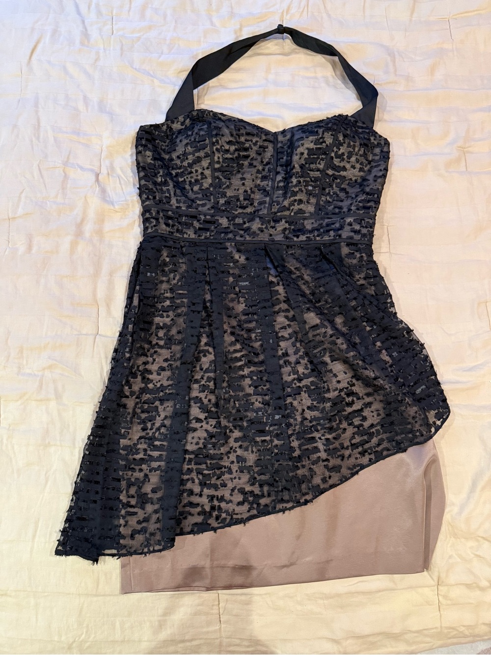Max and Cleo "Corrina" Black Halter Dress Cocktail Party Sz 10 NWT